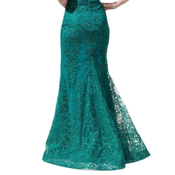 J'Adore Dresses J21026 Formal Dress Green Size 8 - Picture 6 of 9